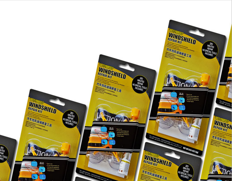 挡风玻璃修复剂 汽车前挡风玻璃裂缝修补液吸盘汽车玻璃修复工具产品图