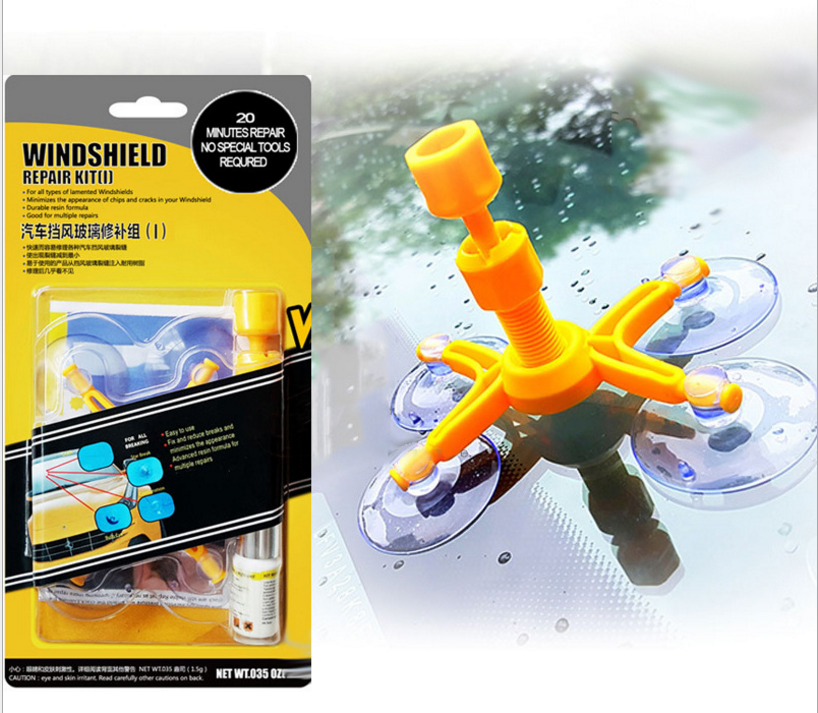 挡风玻璃修复剂 汽车前挡风玻璃裂缝修补液吸盘汽车玻璃修复工具