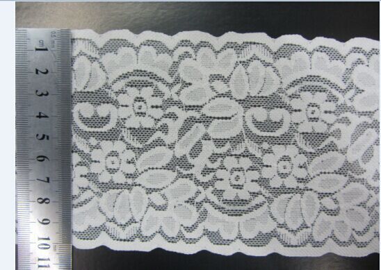 Factory direct sales of elastic lace, wide lace, Fujian Longxing lace. Bulk purchase offers better prices details Picture