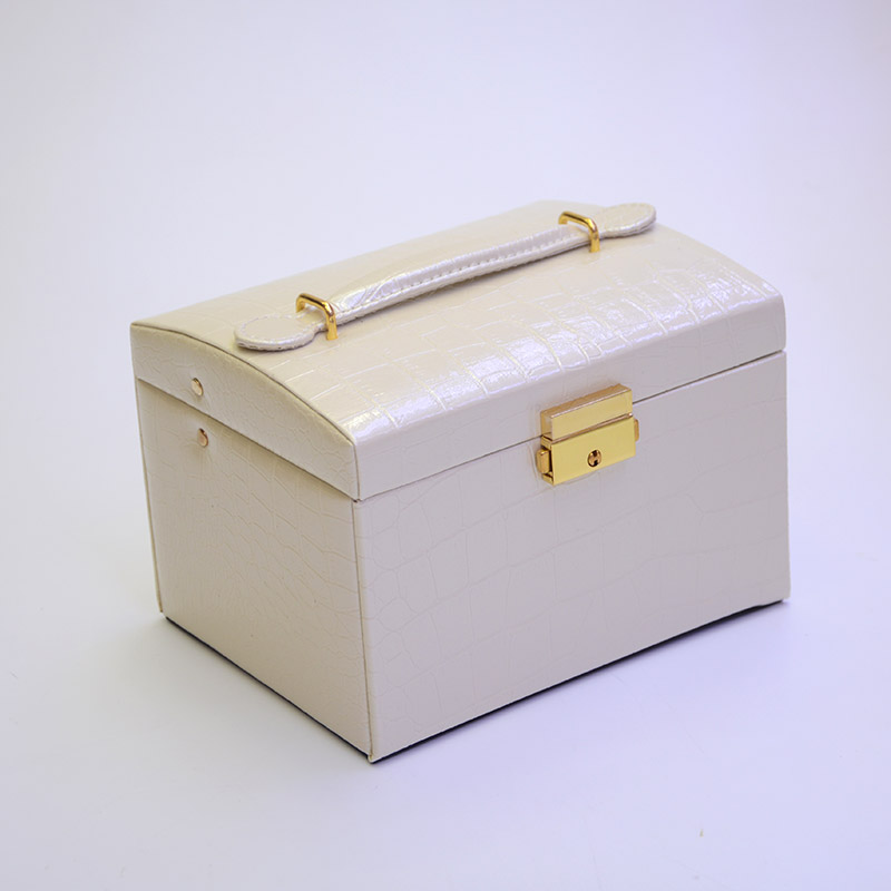 Guanyu sweet pure color creative jewelry box Korean version exquisite jewelry box multi-functional jewelry box professional customization thumbnail