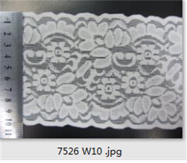 Factory direct sales of elastic lace, wide lace, Fujian Longxing lace. Bulk purchase offers better prices Specification image