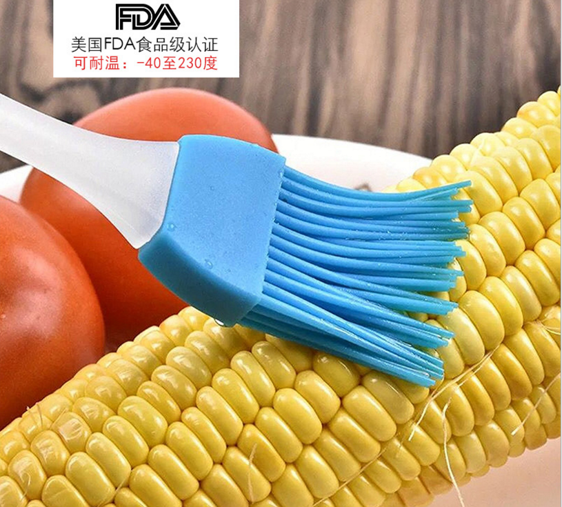 Silicone small oil brush, high-temperature resistant baking and barbecue brush, silicone oil brush, cake cream barbecue bristles Specification image