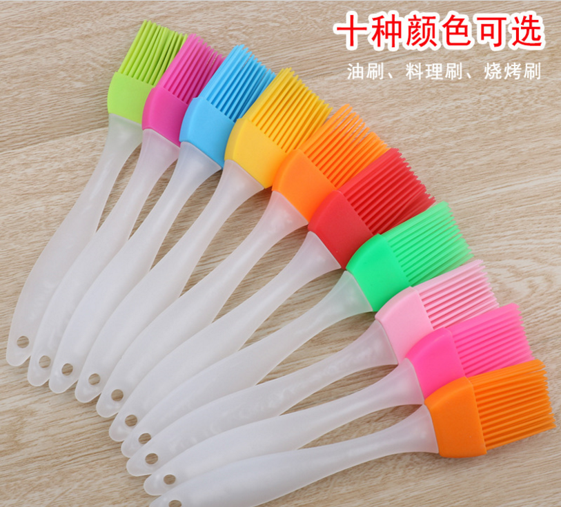 Silicone small oil brush, high-temperature resistant baking and barbecue brush, silicone oil brush, cake cream barbecue bristles details Picture