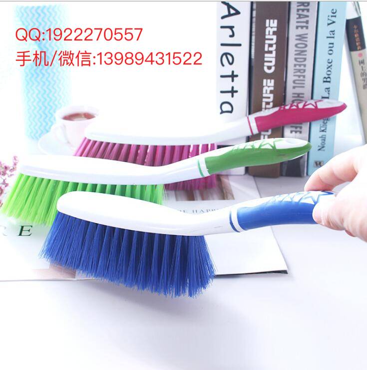 加厚TPR防滑橡胶把手床刷 家居衣物清洁刷除尘刷子批发产品图