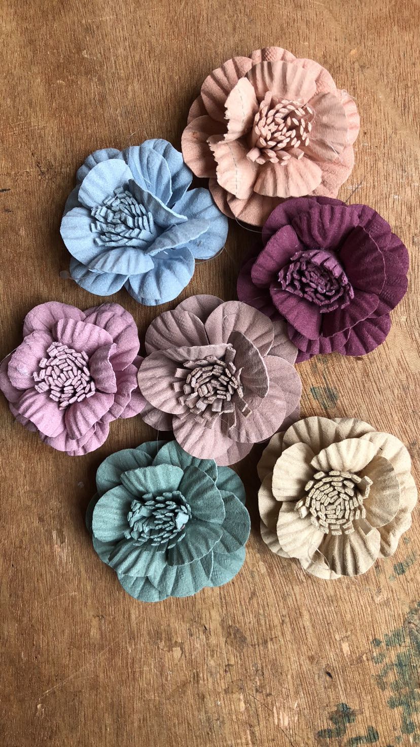 Diy Microfiber Flowers Handmade Hair Accessories Accessories Headwear Clothing Accessories Manufacturers Direct Sales Application Scenario