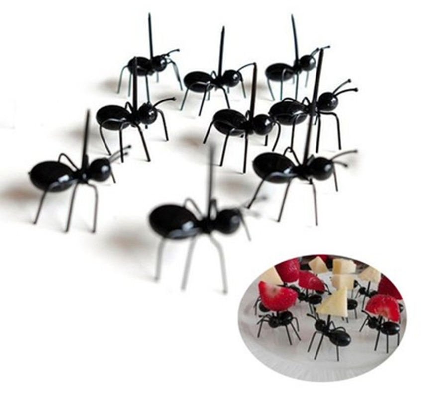 Yiwu good goods creative ant fruit fork new ant toothpick