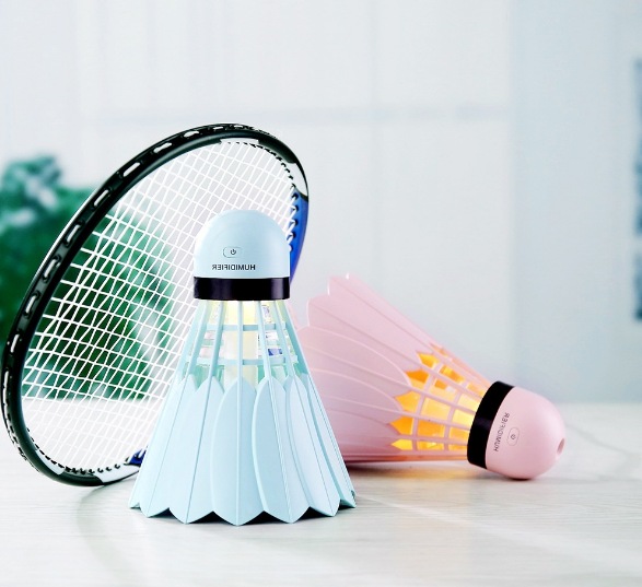 Mini USB badminton humidificador casa oficina escritorio hidratación humidificador silencioso pequeña luz de la noche Application Scenario