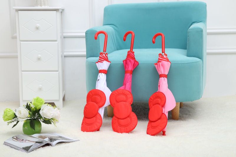 韩版 粉色猫咪KT立体造型雨伞 可爱卡通女孩 晴雨两用儿童伞