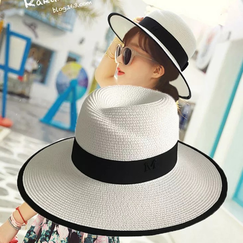 Summer Hat ladies outdoor Sun hat Korean version sun hat straw hat plaited hat beach fashion sun hat wholesale