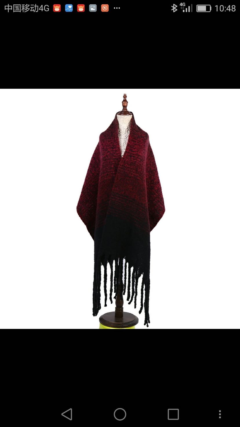 European and American fashion transition thick beard scarf 2 for