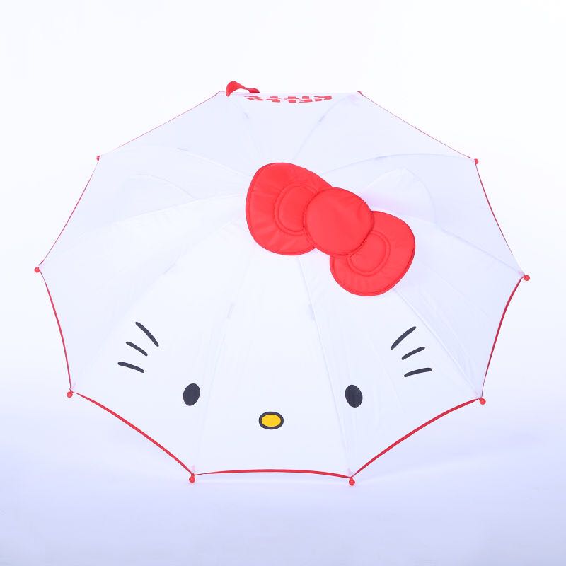 韩版 粉色猫咪KT立体造型雨伞 可爱卡通女孩 晴雨两用儿童伞产品图