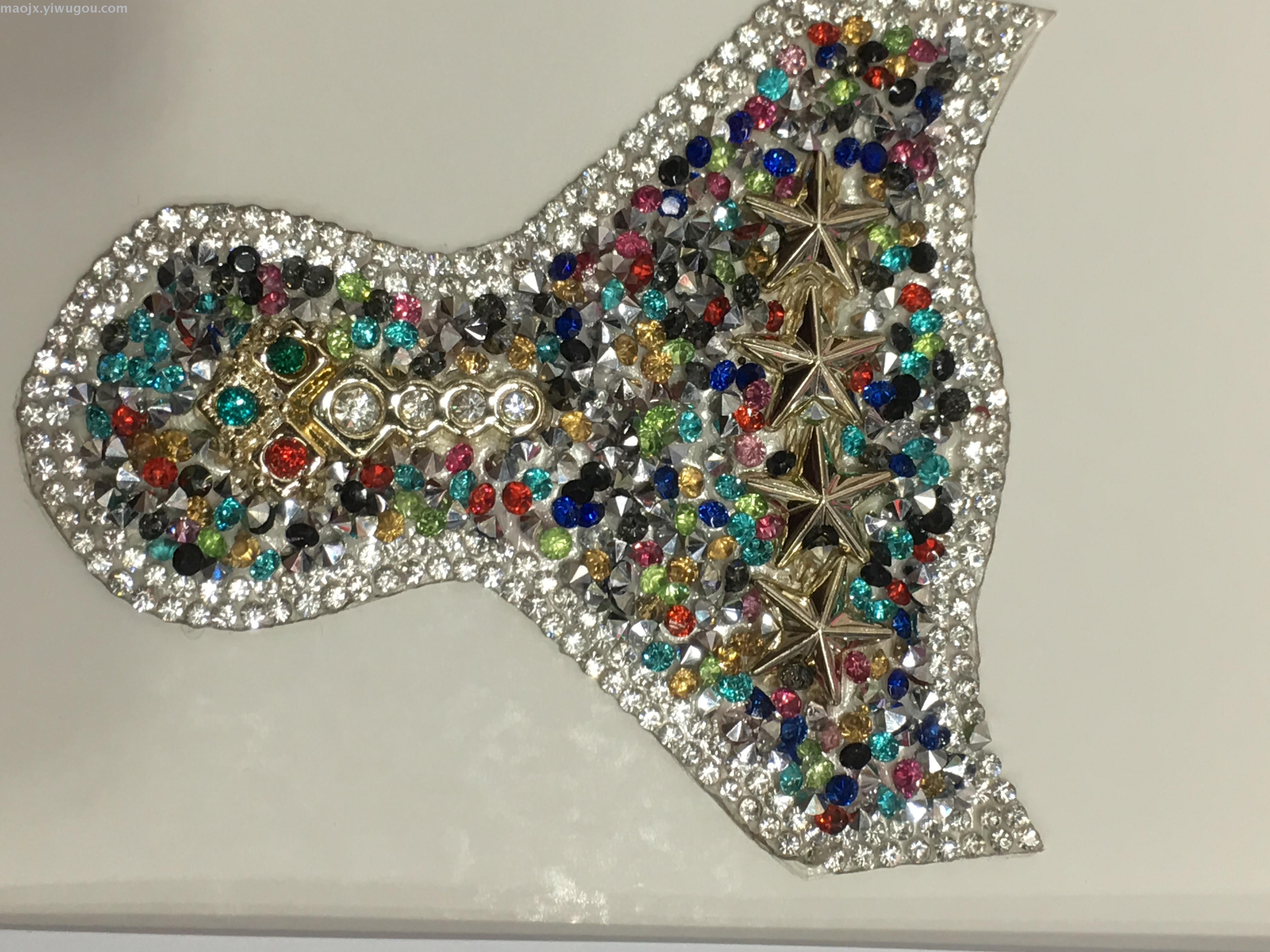 Ironing Figure Shoe Flower Bright Diamond Diamond Rubber Net Ironing Drill Garment Accessories details Picture