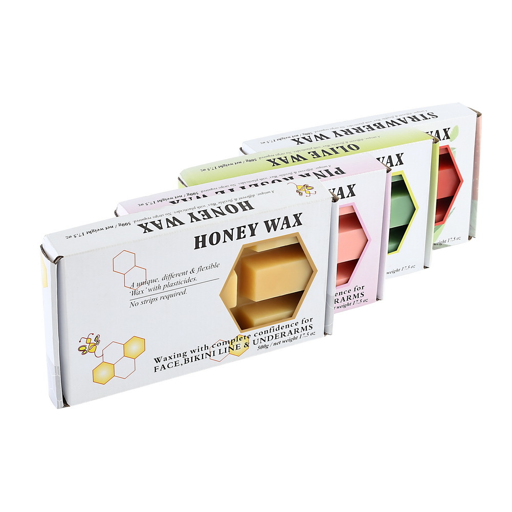 Doll Wax 500g盒装免纸脱毛蜡 热蜡方块 甘菊热蜡男士蜡厂家批发细节图
