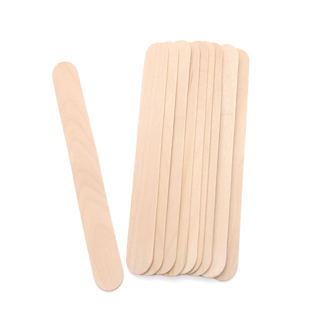 DollWax waxing Stick Beauty Hair removal Care Tools 50pcs box set Tongue Press Stick Hair removal wax Scraping stick Specification image