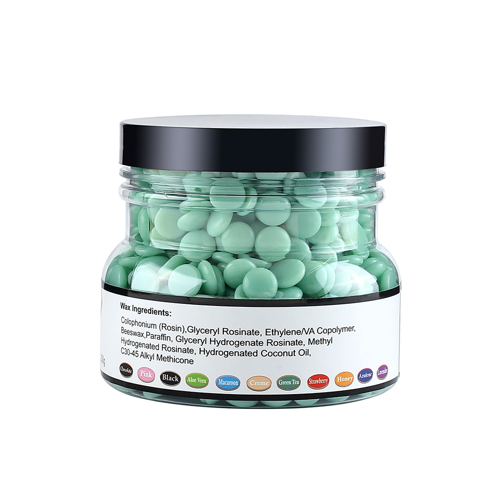 Dollwax Hair Removal wax Beans 250g, paperless solid hard wax, large particle wax therapy granules, hot wax can for full-body hair removal Specification image