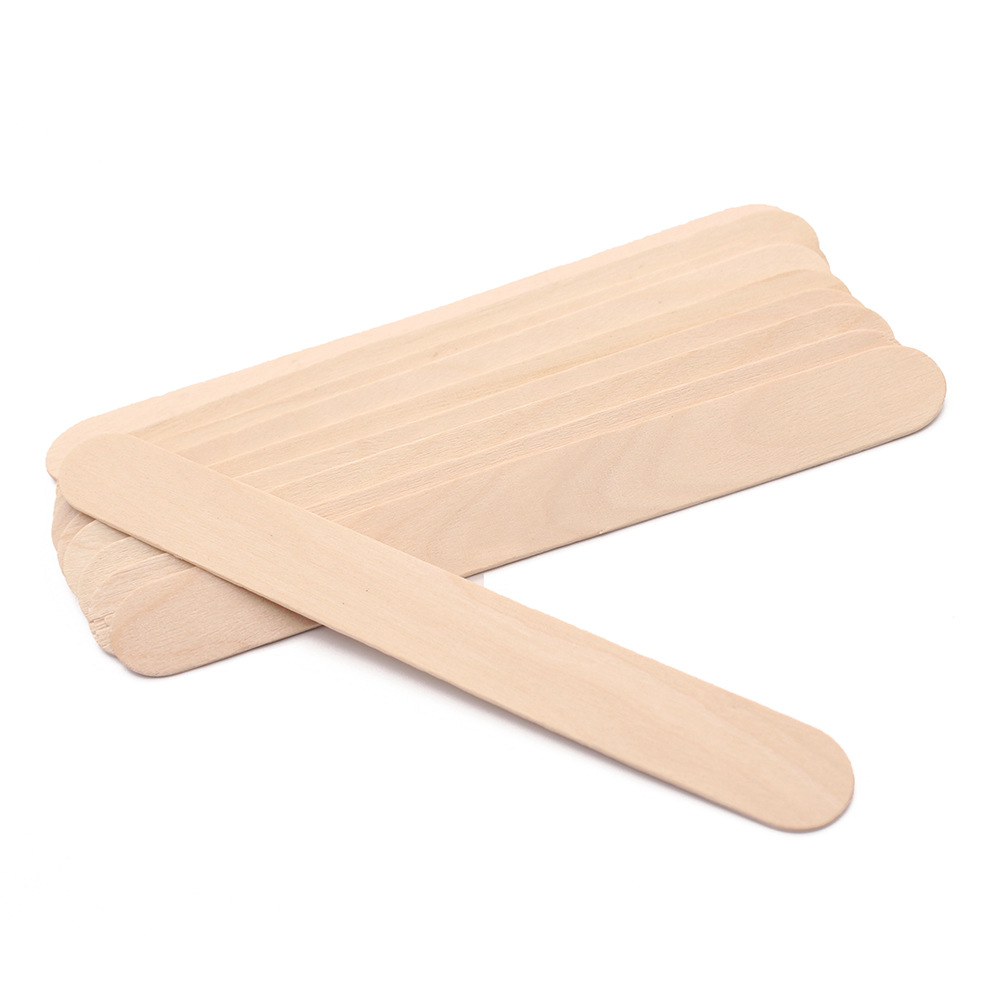 DollWax waxing Stick Beauty Hair removal Care Tools 50pcs box set Tongue Press Stick Hair removal wax Scraping stick Application Scenario