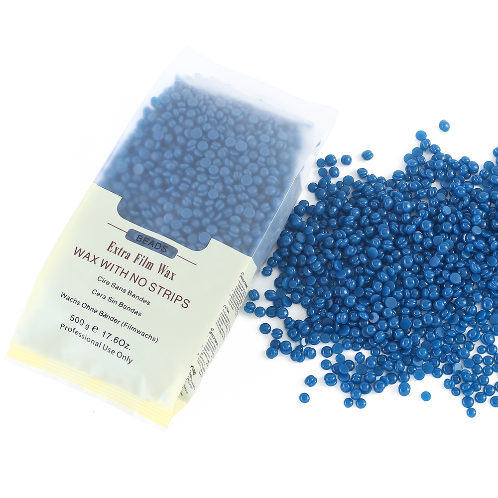 跨境供应500g脱毛蜡豆免纸固体蜡疗粒10味袋装热蜡hard wax beans产品图