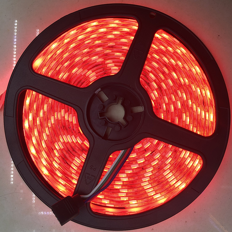 LED 5050红色灯带单色灯条防水灯串细节图
