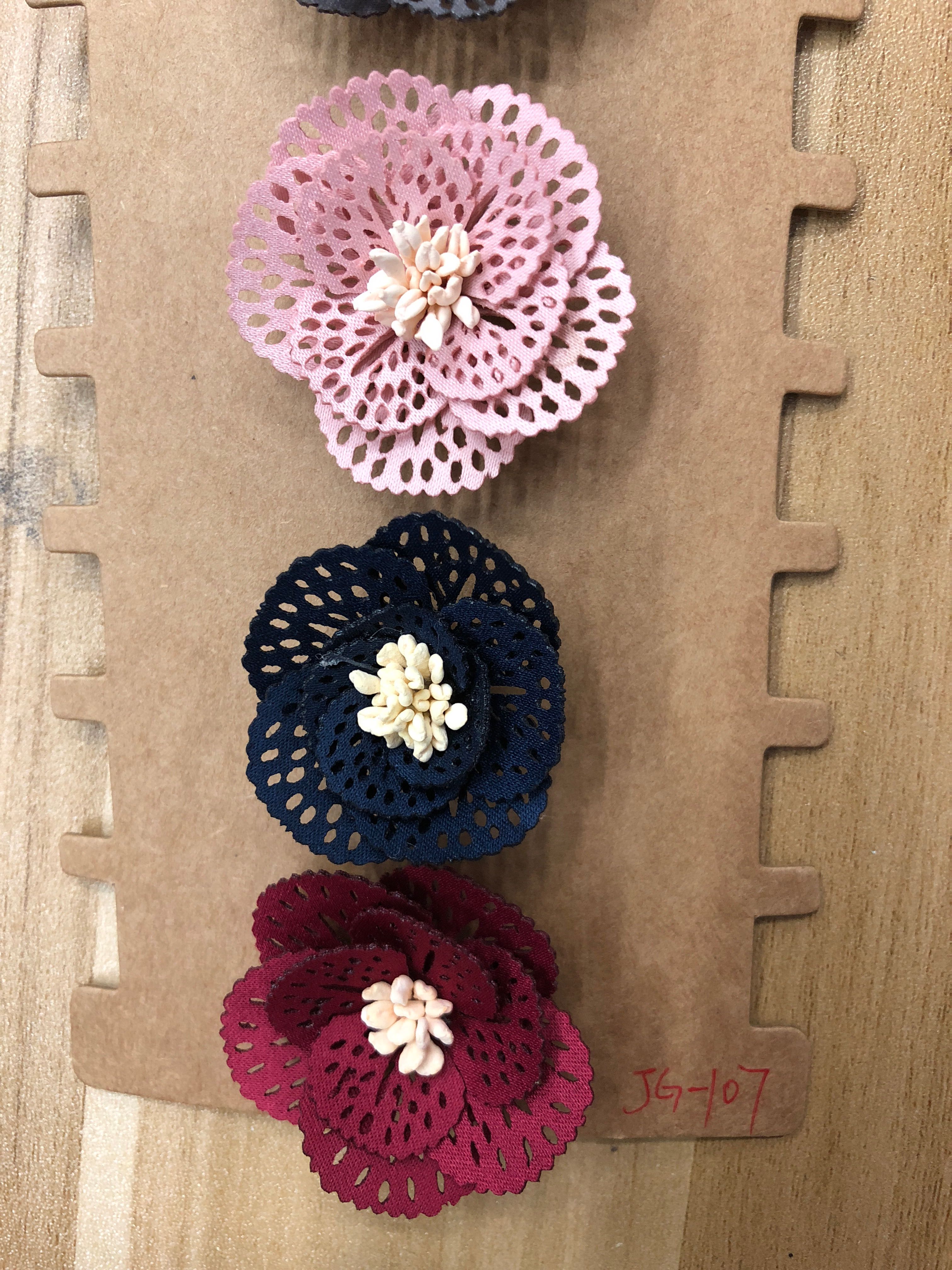 Korean Version Diy Huadani Flowers Handmade Hair Accessories Accessories Headwear Clothing Accessories Yiwu Factory Wholesale Specification drawing