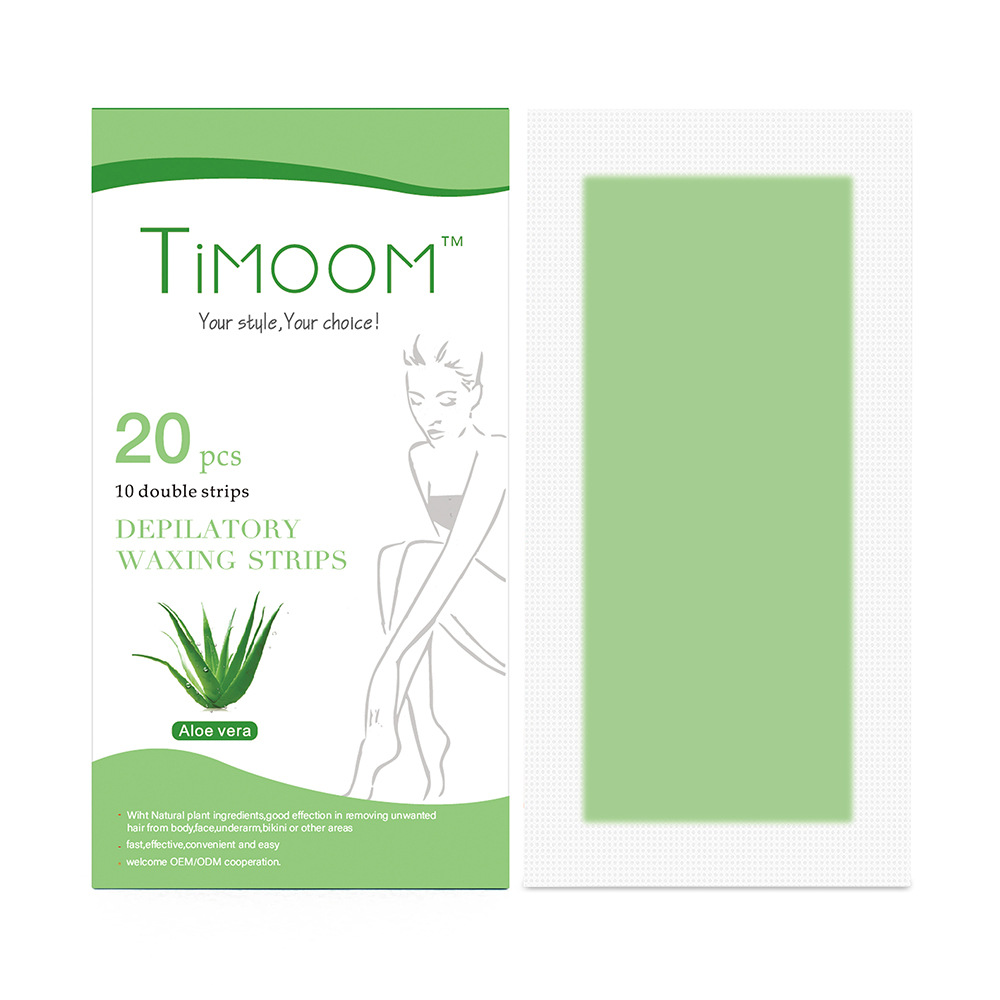 Timoom single-sided double-sided non-woven fabric depilation wax paper quick disposable amber patch 20pcs box set