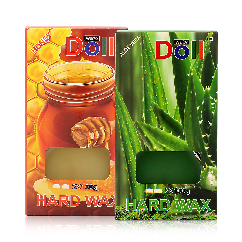 Doll wax Hair Removal Wax 200g Solid aluminum foil bowl Wax block Paperless Hard Wax Cross-border Hot Wax Honey Rosin Wax details Picture