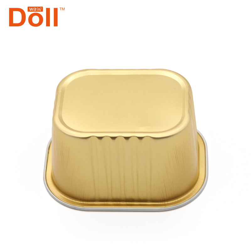 Doll Wax Wax Melting Vessel 150g Golden aluminum foil bowl Hair Removal Wax Melting Bowl Can withstand High temperature square cross-border special supply Application Scenario