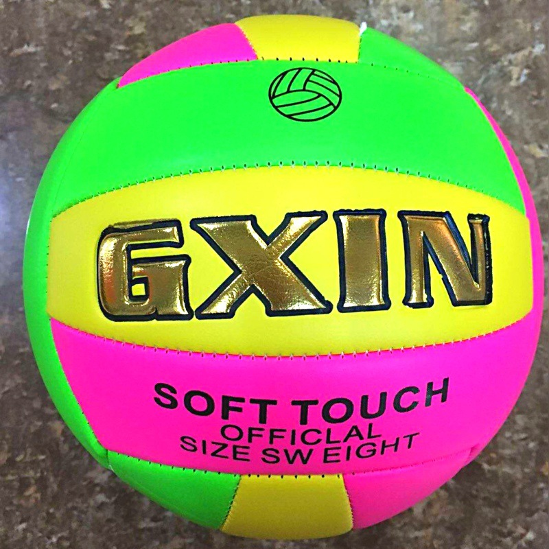 5号荧光paiqiu pu机缝排球健心中考专用排球