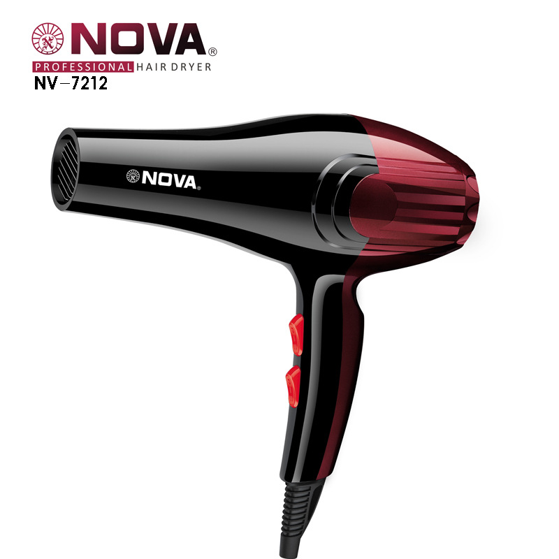 مجفف شعر ذات قدرة عالية من طراز NovA-7212 يعمل في شركة نوفا -7212