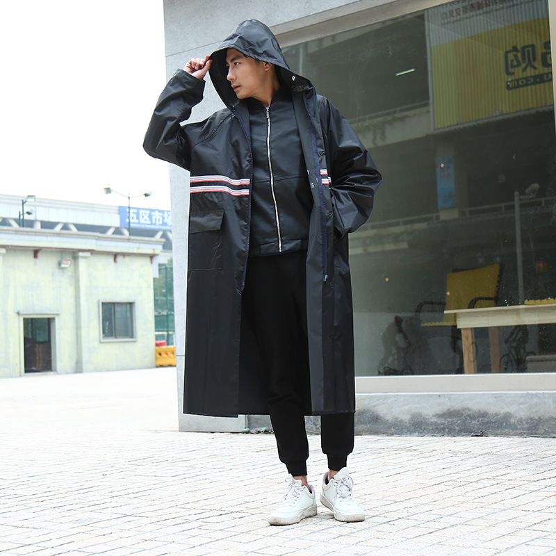 Coreano nuevo estilo impermeable abrigo creativo taobao poncho de lluvia de tira reflectante necesidades diarias departamento general al por mayor personalizado details Picture
