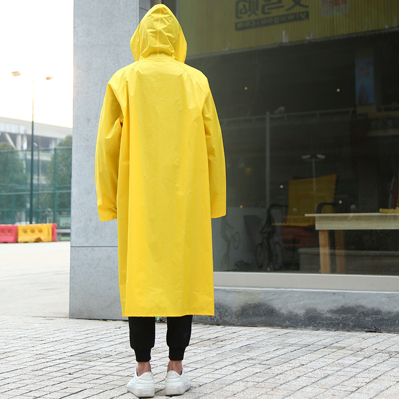 New outdoor sports cycling raincoat, fashionable and creative adult waterproof overcoat, pvc raincoat manufacturer wholesale and customization Application Scenario