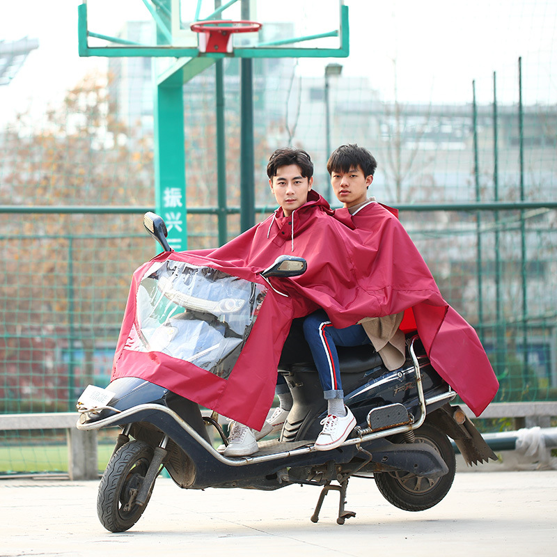 Manufacturer advertising gift raincoats, pvc outdoor sports, cycling, electric bikes, motorcycles, rain covers, adult wholesale and customization details Picture