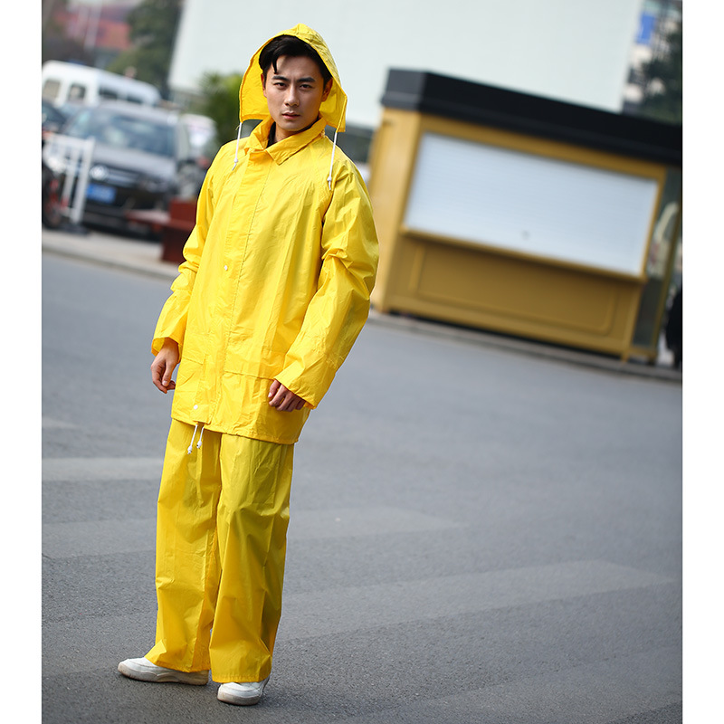 Wholesale of best-selling adult non-disposable cycling motorcycle outdoor raincoat and rain pants sets on AliExpress details Picture