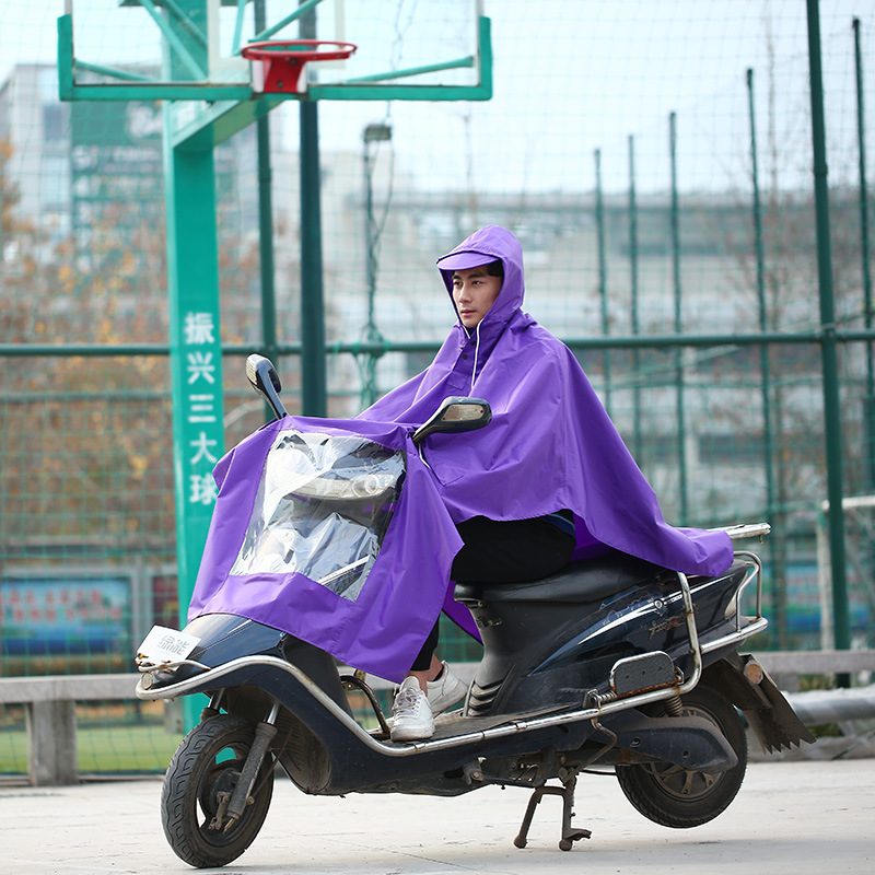 Taobao electric scooter poncho outdoor adulto ride PVC impermeable uso diario tienda general stand mercado nocturno al por mayor personalizado details Picture
