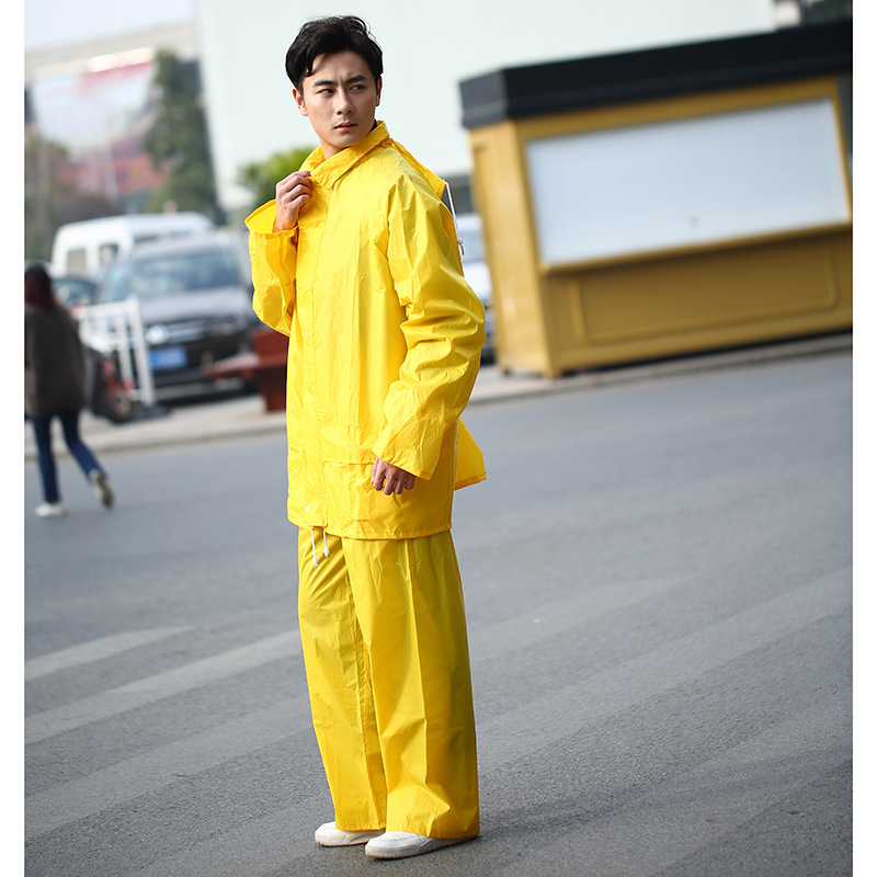 Wholesale of best-selling adult non-disposable cycling motorcycle outdoor raincoat and rain pants sets on AliExpress Specification image