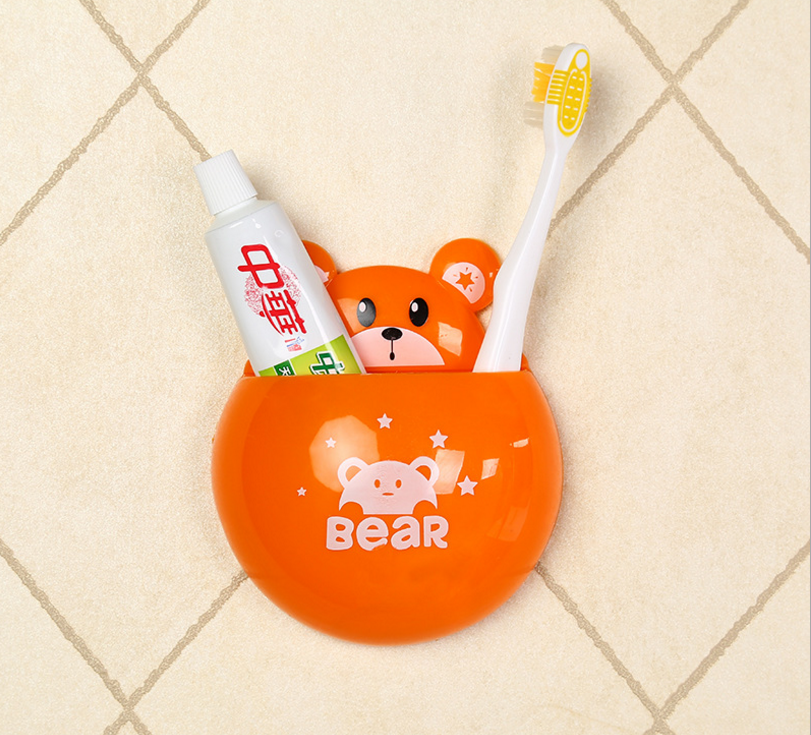 新款青蛙牙刷架 吸盘式牙刷架 多色可选牙刷置物架产品图