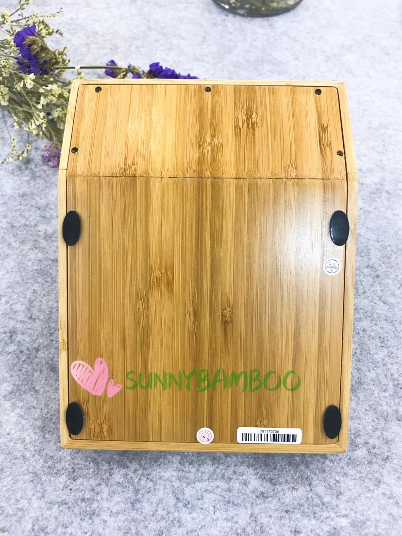 义乌好货 捷豪 竹制礼品太阳能计算器 低碳环保竹子制品细节图