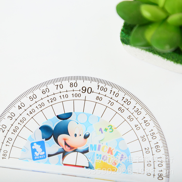 卡通学生三角板 直尺 量角器 学生学习套尺儿童礼品奖品 生日礼物细节图