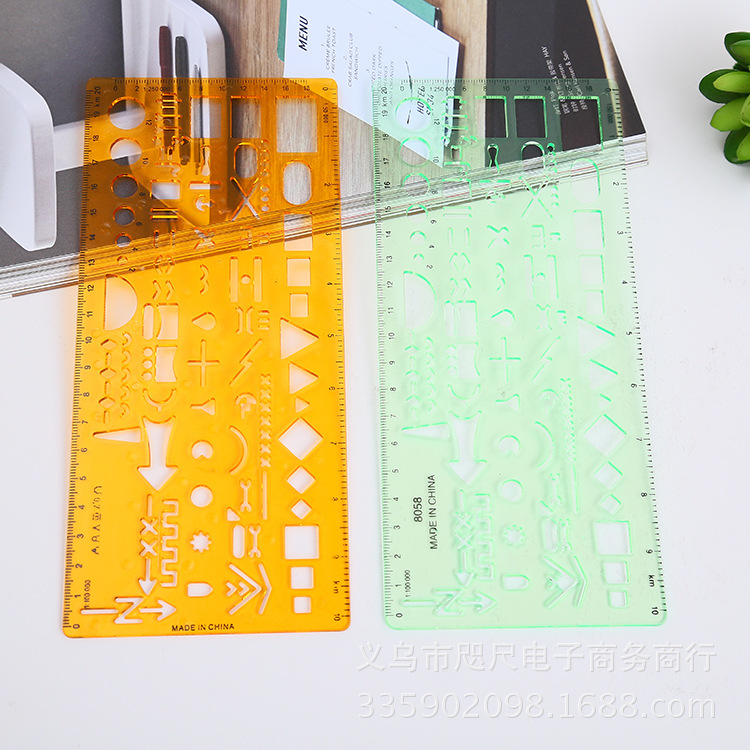 厂家直销 军事缩图模版 军事缩图尺 军事尺 军事模板绘图模板产品图