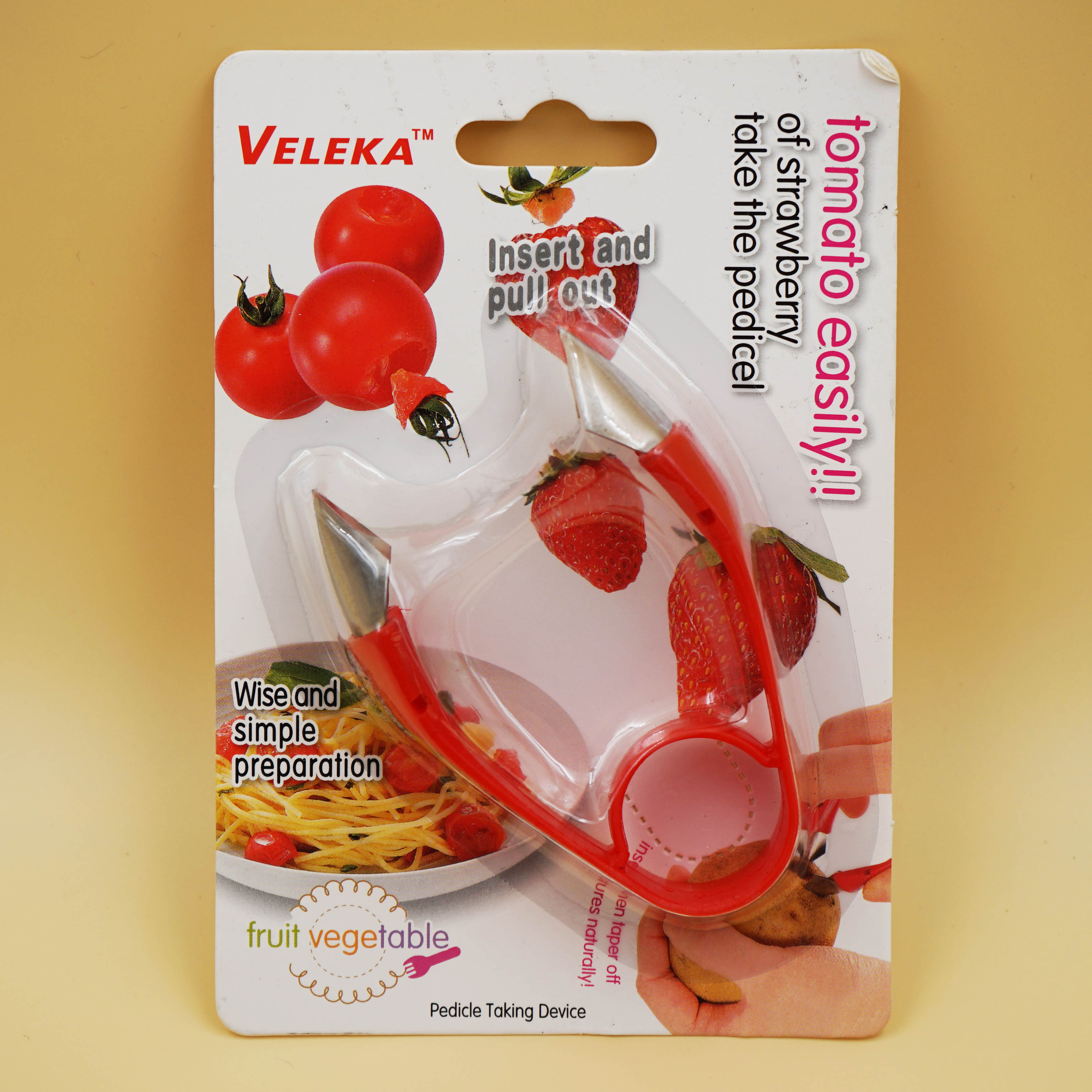 Kitchen and home creative small tools: Stainless steel strawberry core remover, fruit pit digger, essential for home use