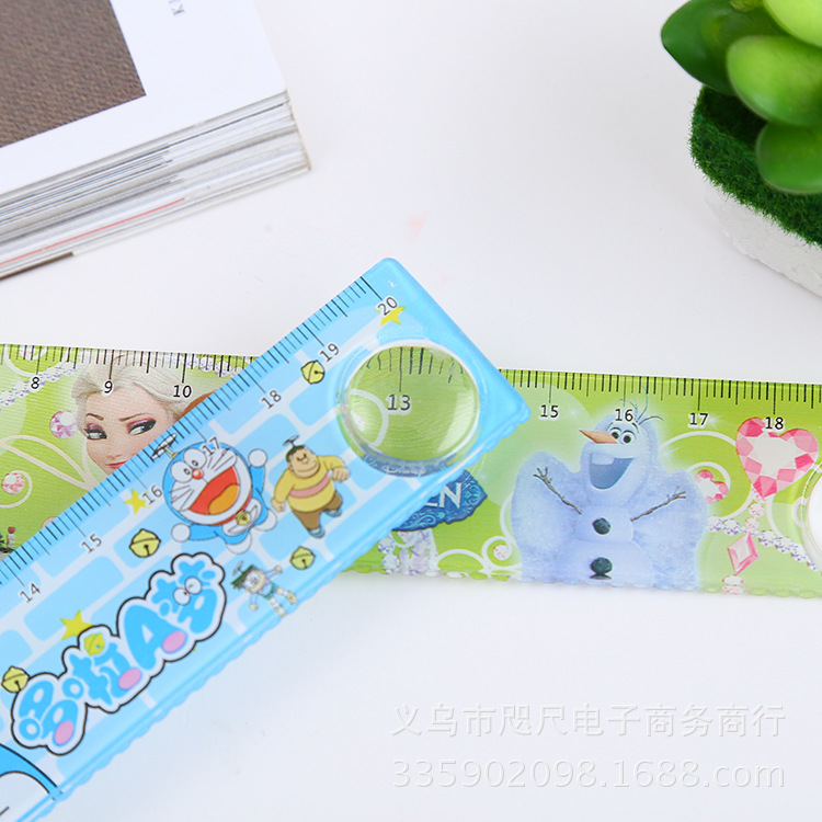卡通学生文具尺子卡通直尺 塑料尺子 学生奖品 彬斌文具细节图