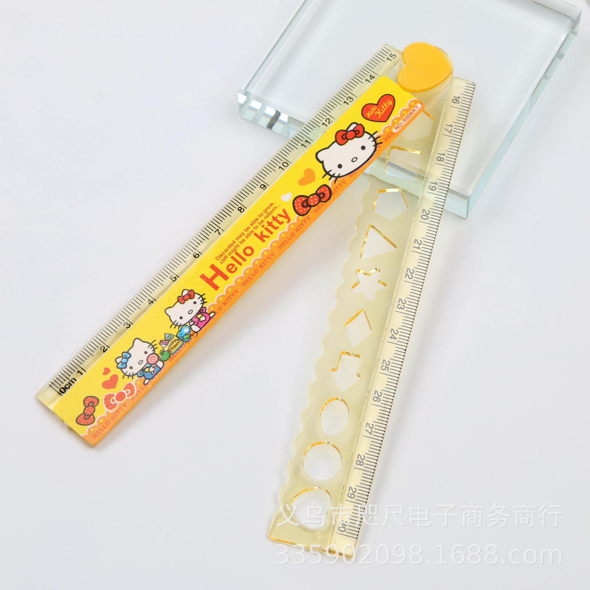 彬斌文具折尺 30cm尺子直尺折叠尺节日礼品小学生奖品学习贴花折产品图