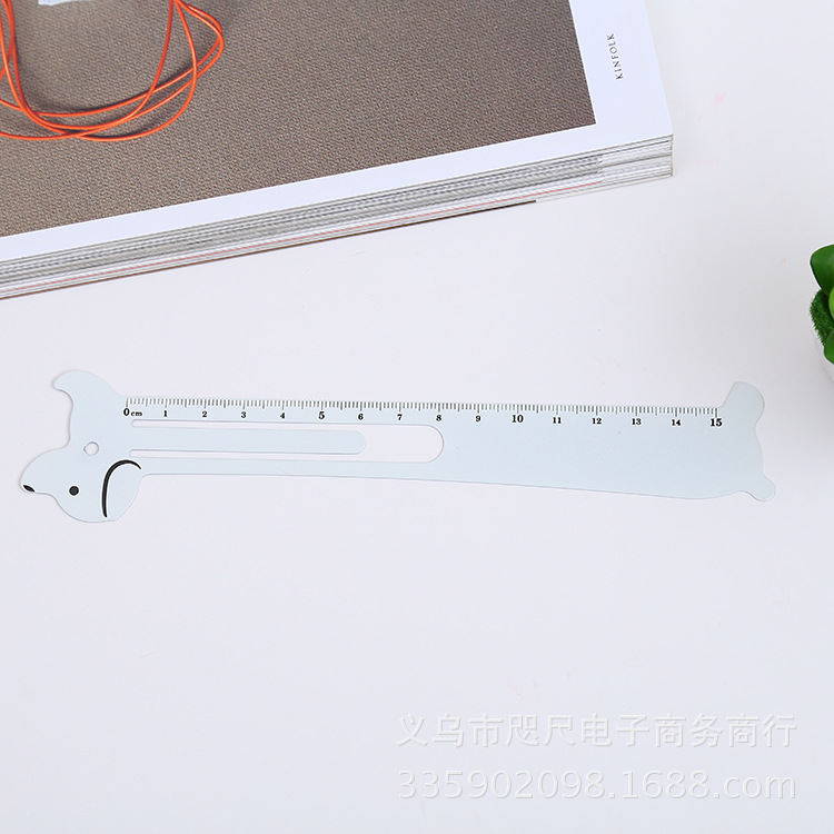 创意卡通动物造型学生直尺 学生直尺文具办公文具 厂家直销产品图