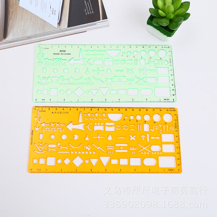 厂家直销 军事缩图模版 军事缩图尺 军事尺 军事模板绘图模板