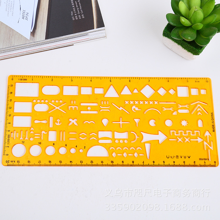 厂家直销 军事缩图模版 军事缩图尺 军事尺 军事模板绘图模板细节图