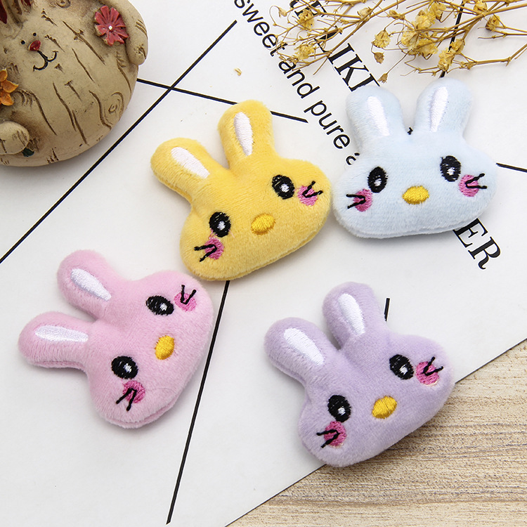 South Korean version of the new animal moustache rabbit accessories plush cartoon hair accessories DIY accessories manufacturers direct thumbnail