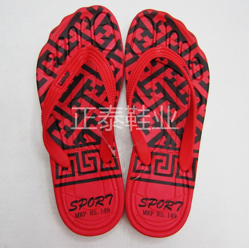 The manufacturer supplies EVA flip-flops for male massage in the 2D style for export