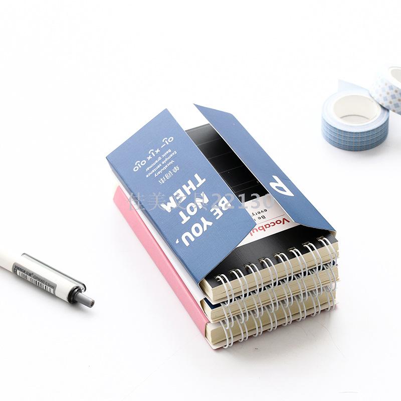 Creative Multi-Style Coil Word Book Mini Block Word Book English Shorthand Bidirectional Memory Book For Students details Picture