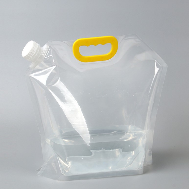 户外运动折叠水袋5L 塑料饮用水袋 饮料液料袋 便携式水袋