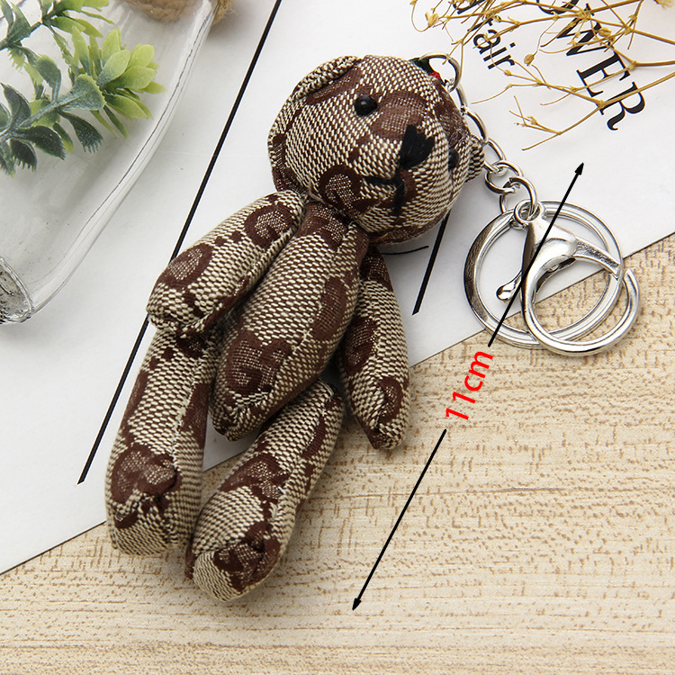 爆款关节小熊励志熊钥匙扣汽车挂件创意包包配饰热卖小礼品挂饰产品图