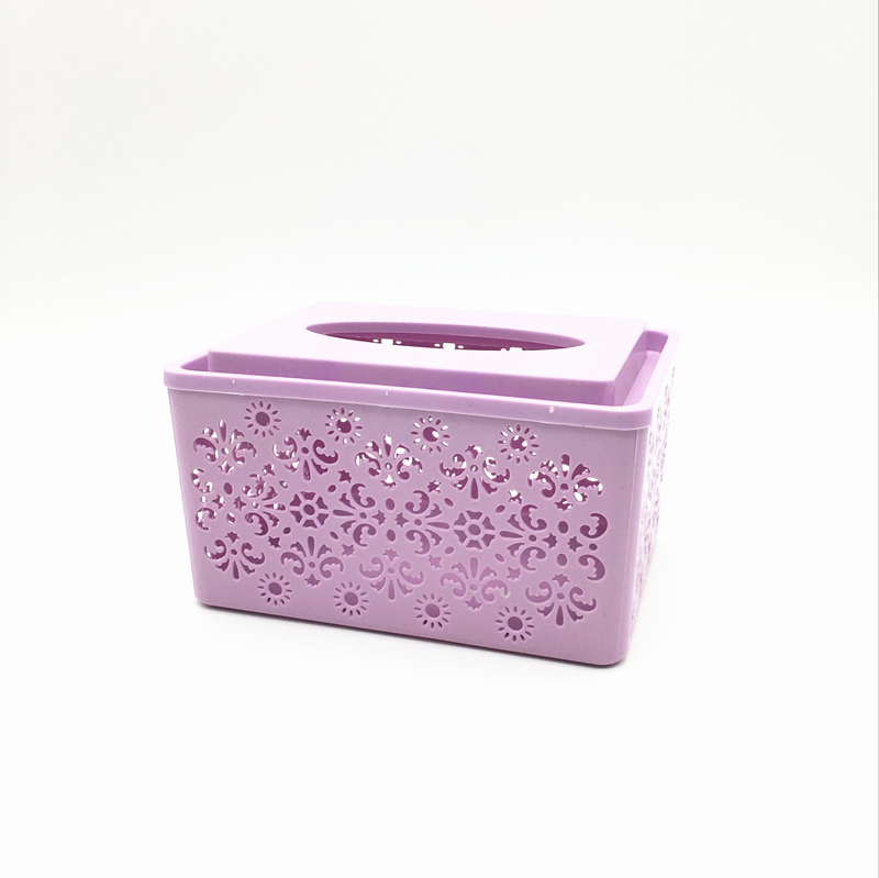 Plastic paper box European creative paper box hollowed out home paper box napkin box